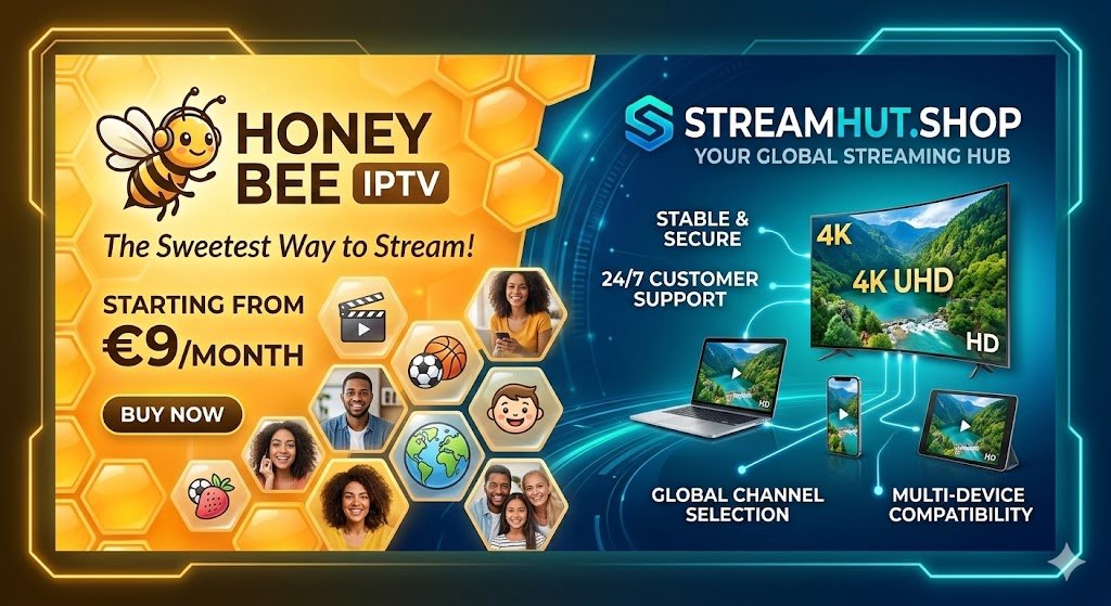 Honey Bee IPTV Promotional Banner